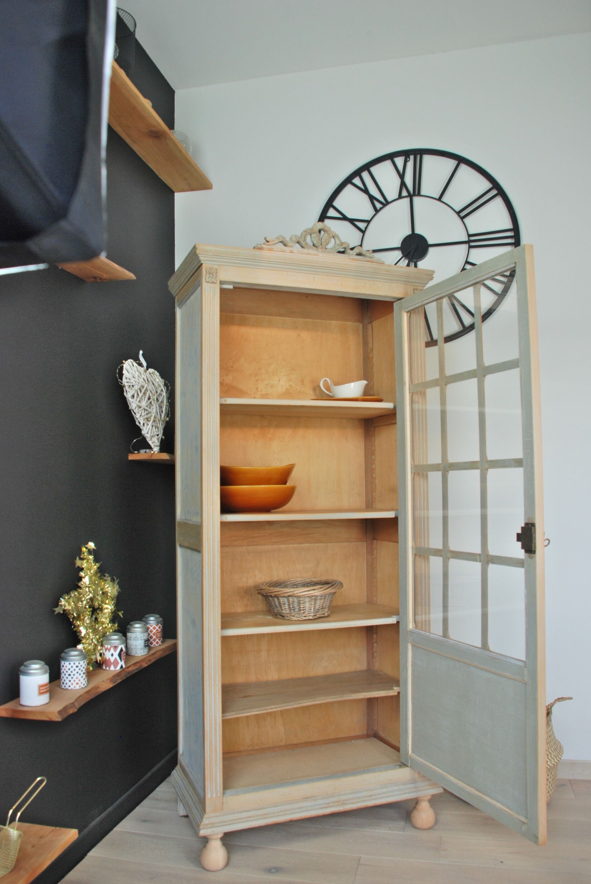 Vitrine shabby chic vintage