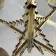 1930's brass and nickel Art Deco chandelier