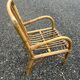 Bureau et chaise enfant en rotin