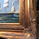 Tableau marine huile sur bois