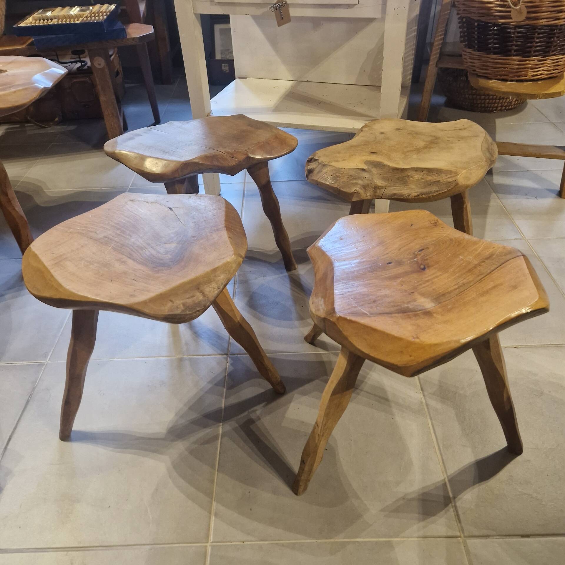 Wooden stools