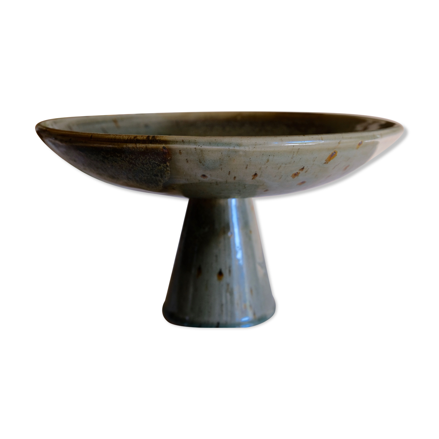 Compotier display ceramic cakes Japan 1950 unique piece