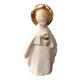 Faience statue from Desvres, communion angel by Gabriel Fourmaintraux.