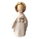 Faience statue from Desvres, communion angel by Gabriel Fourmaintraux.