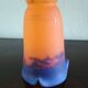 Muller Freres Luneville - Tulip Corolla Orange-Violet Marbled Glass