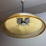 Duża okrągła lampa wisząca regulowana vintage italy 60'
