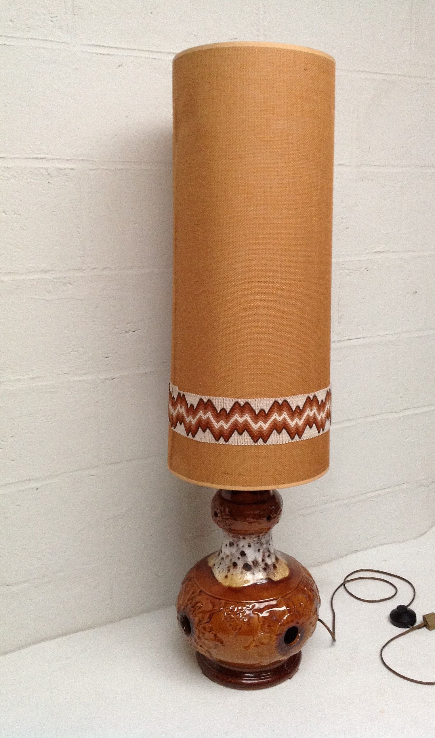 vintage ceramic floor lamp 60-70