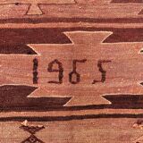 Large Vintage Turkish Kilim Rug 327x167 cm Wool Kelim