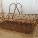 Old wicker couffin
