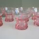 Seven small glasses from art deco-glass