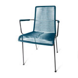 Mazunte boqa ocean blue chair with armrest