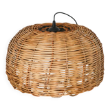 Giant wicker pendant light, round shape, 1970 - 54 X 34 cm