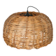 Giant wicker pendant light, round shape, 1970 - 54 X 34 cm