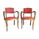 Set of 2 armchairs bridge annes 50