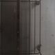 Perforated black metal trolley service, Matégot 1950 design