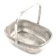 Art Deco nut basket, silver-plated metal, Norblin, Poland, 1930s