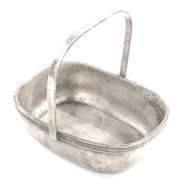 Art Deco nut basket, silver-plated metal, Norblin, Poland, 1930s