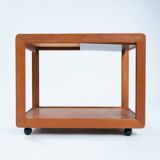 Trolley bar cart teak extendible japandi Danish Design, 1970s