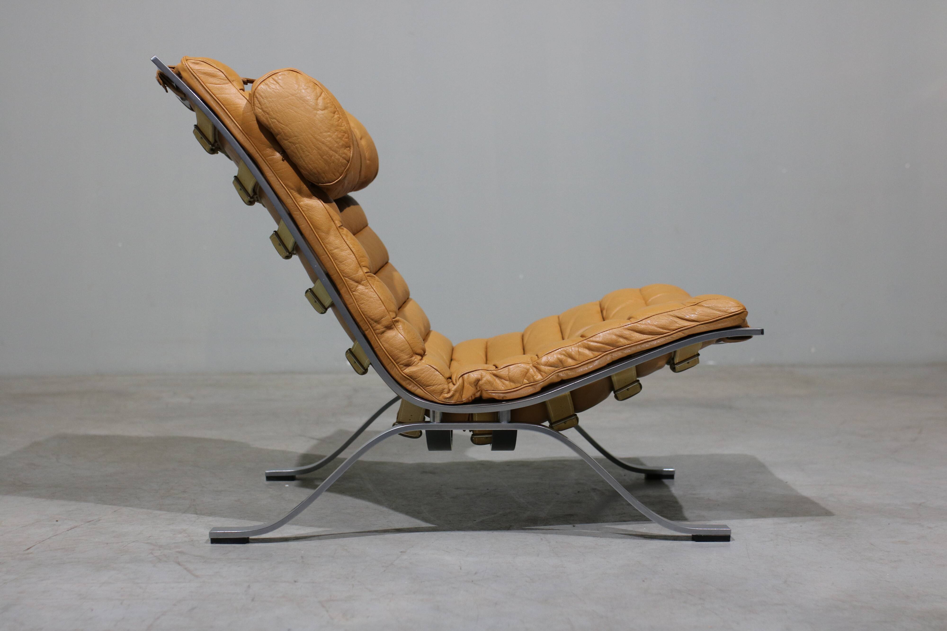 Lounge Chair and Ottoman from Arne Norell Ab, 1960s