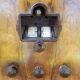 Former radio ponsot wood - metal - bakelite buttons vintage decoration