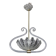 Charming Art Deco Pendant Chandelier by Ercole Barovier, 1940s
