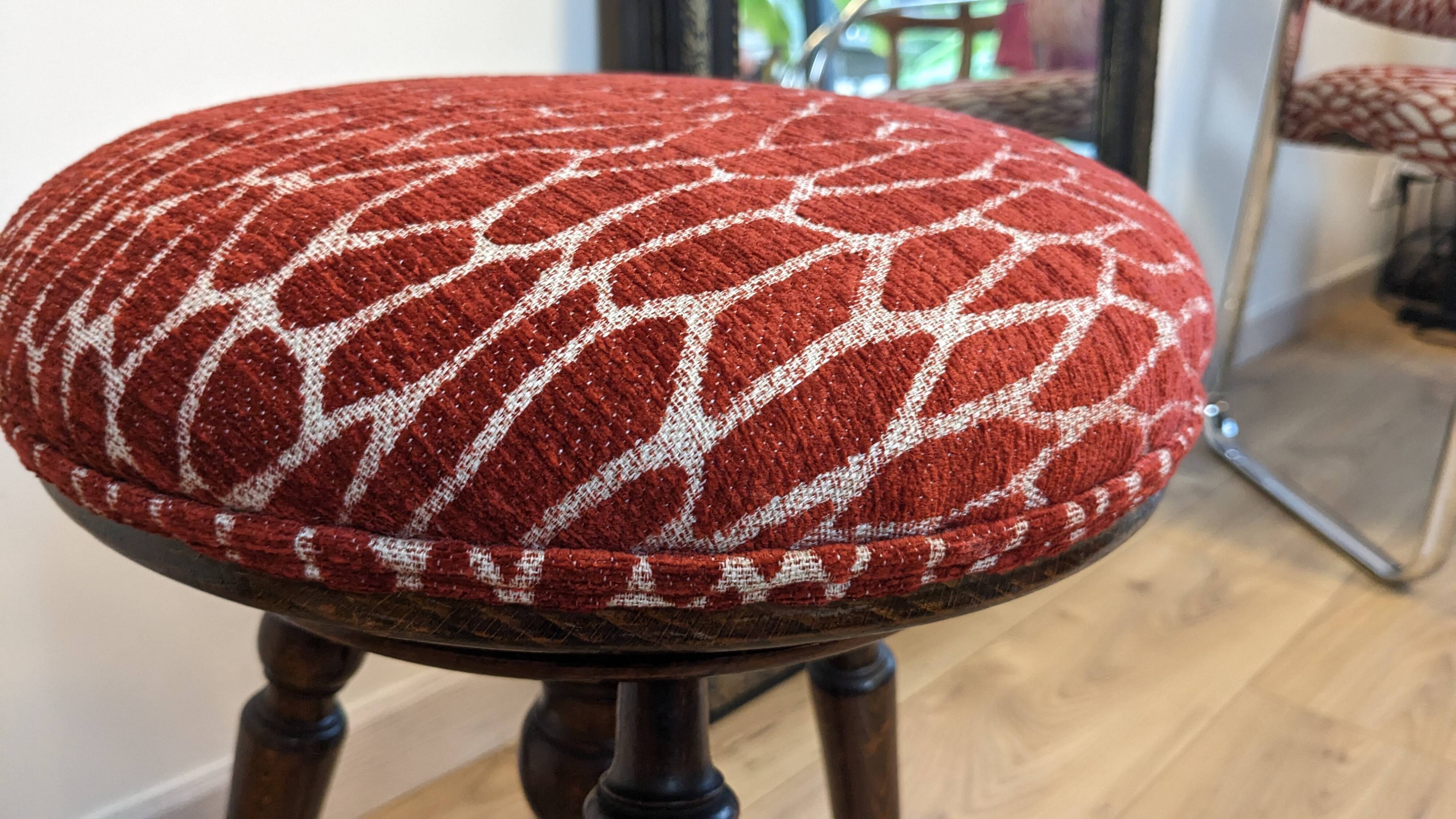 Tabouret de piano Napoléon III