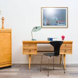 1950s desk, beech/resopal. Manufacturer: Ekawerk