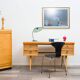1950s desk, beech/resopal. Manufacturer: Ekawerk
