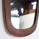 1960s Danish teak mirror H:73cm