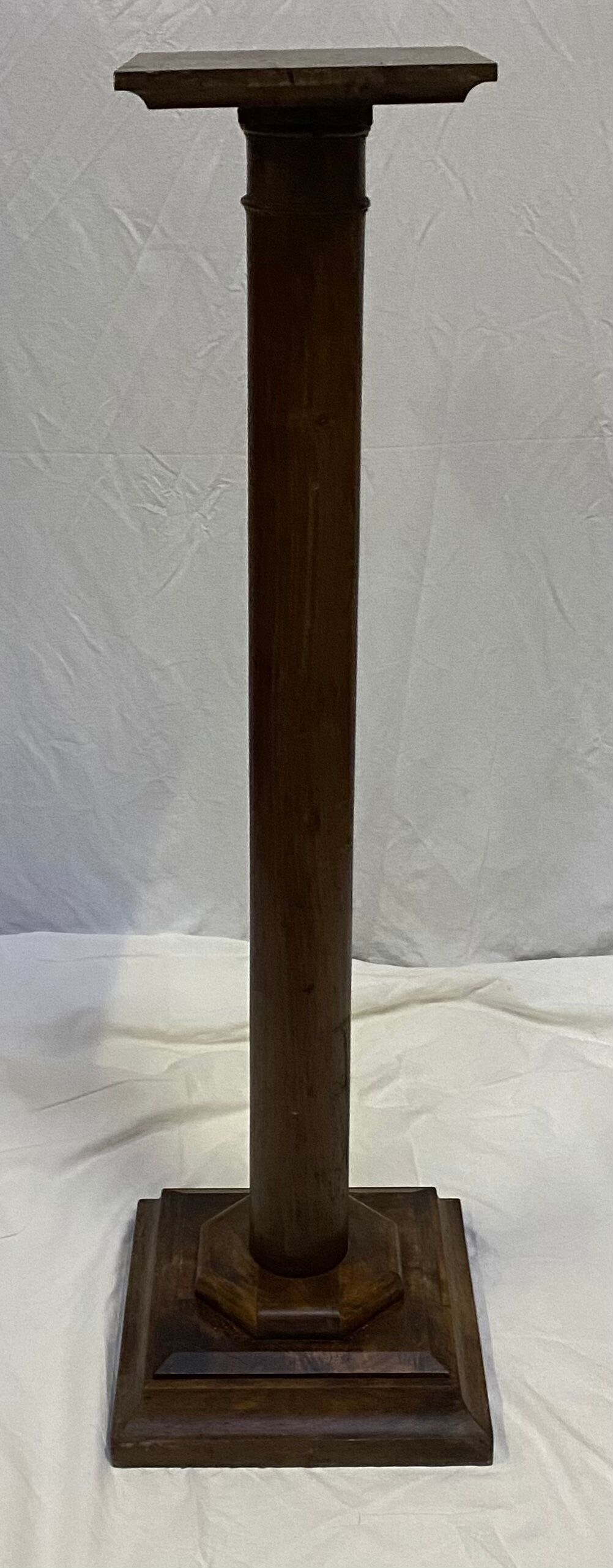 Solid wood pedestal column harness