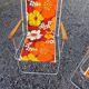 2 folding armchairs camping or beach vintage 70