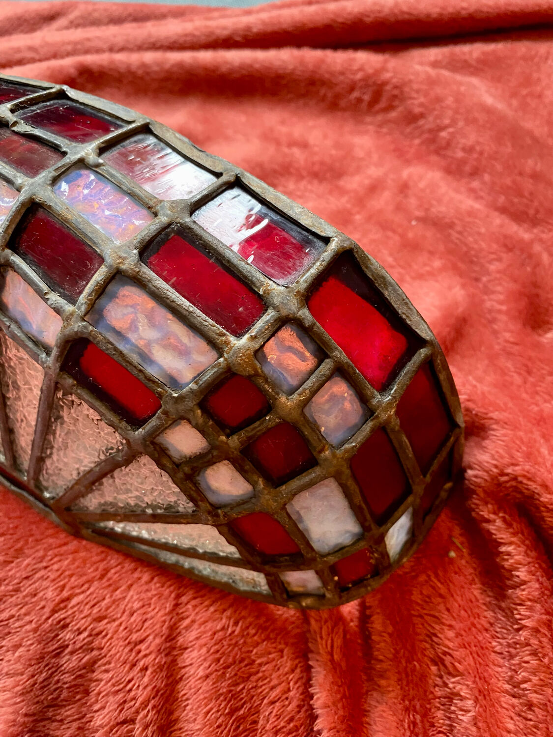 Stained glass wall lamp 1930