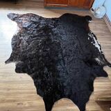 Brown cowhide rug, 2.30m
