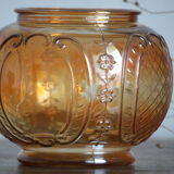 Moulded glass ball vase