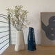Handcrafted duck blue ceramic vase