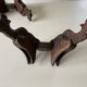 Paire d’appliques dragons ailés en bois sculpté