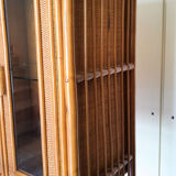 Rattan library and vintage bamboo