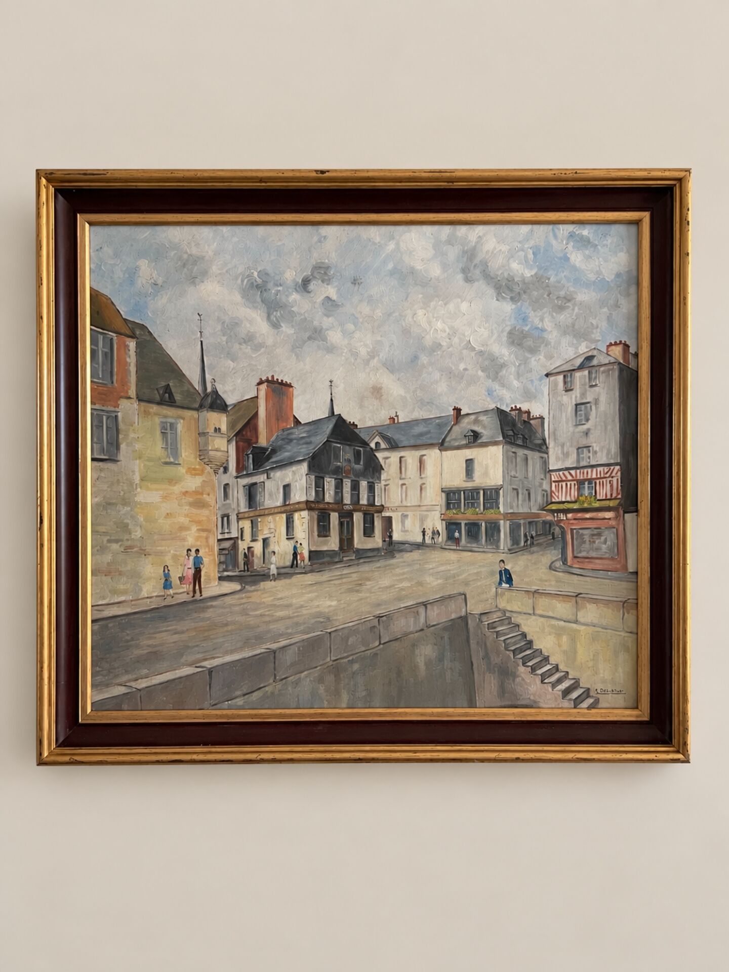 Vue du port de Honfleur – M. Delarue XXeme