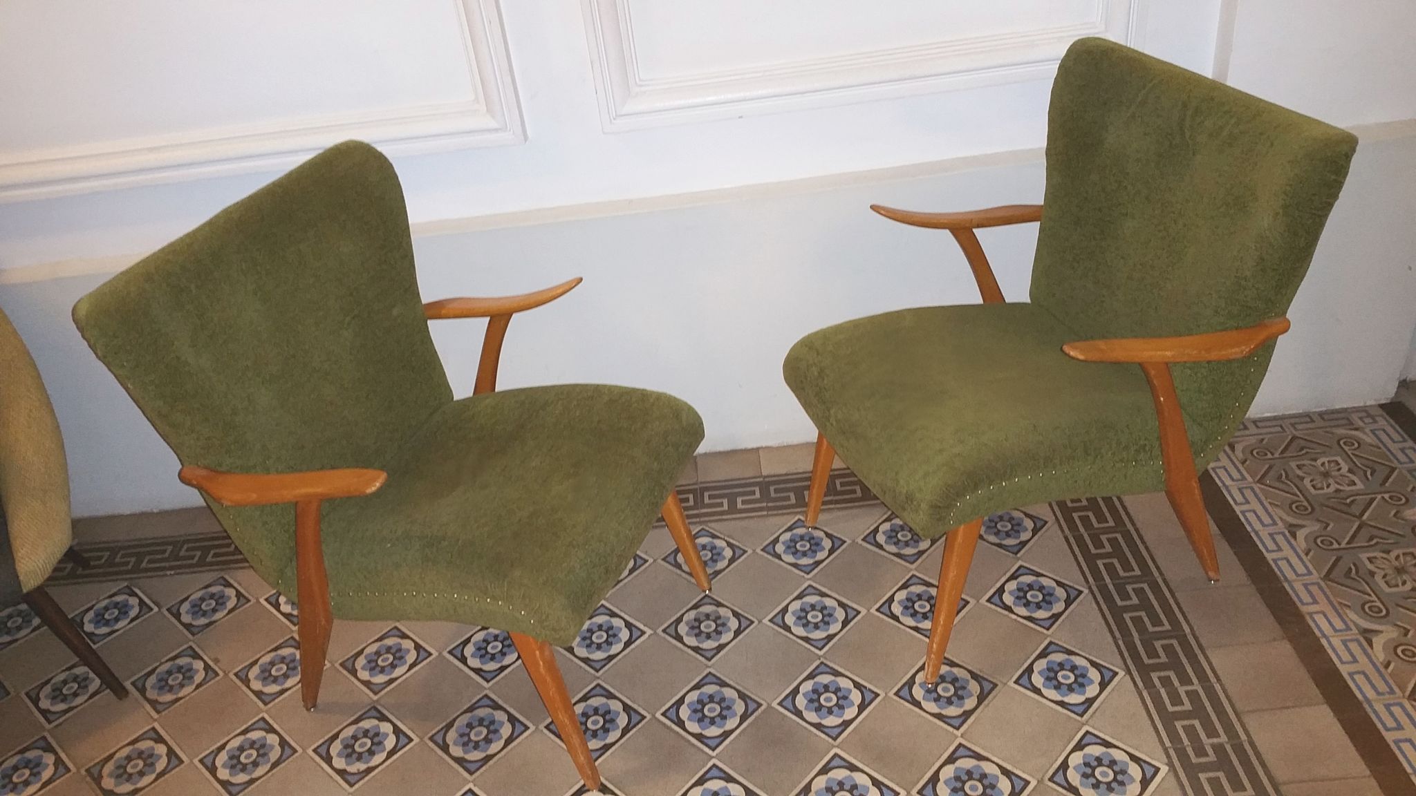 Scandinavian Wing Chair 50s 60s