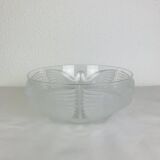 JG Durand Art Deco style crystal bird salad bowl