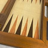 Wooden chess and backgammon set