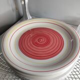 Assiettes plates coloré tourbillon