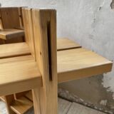 4 solid elm shelves Maison Regain