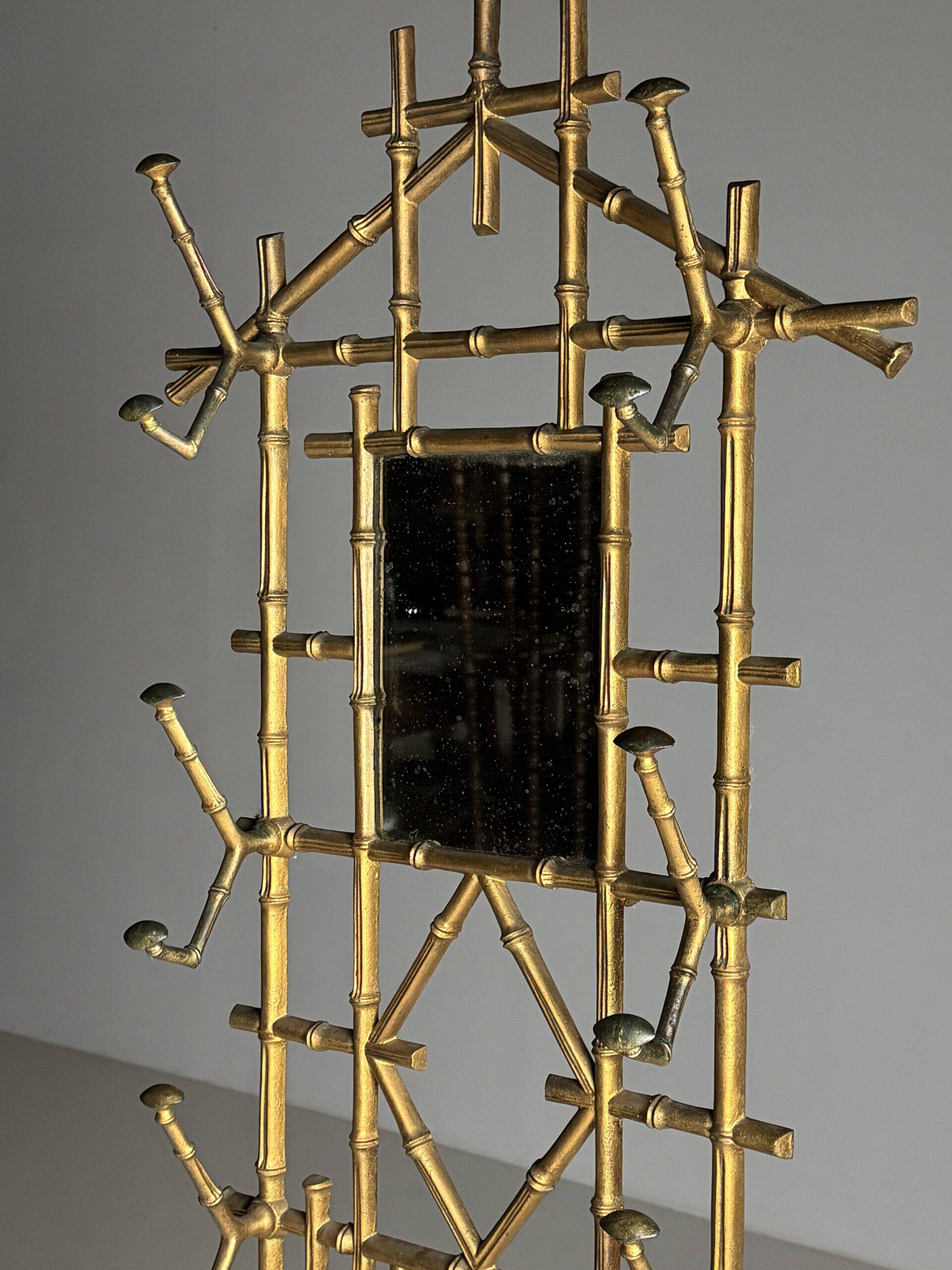 Porte-manteau en faux bambou, vers 1900