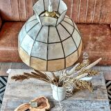 Vintage mother-of-pearl pendant lamp