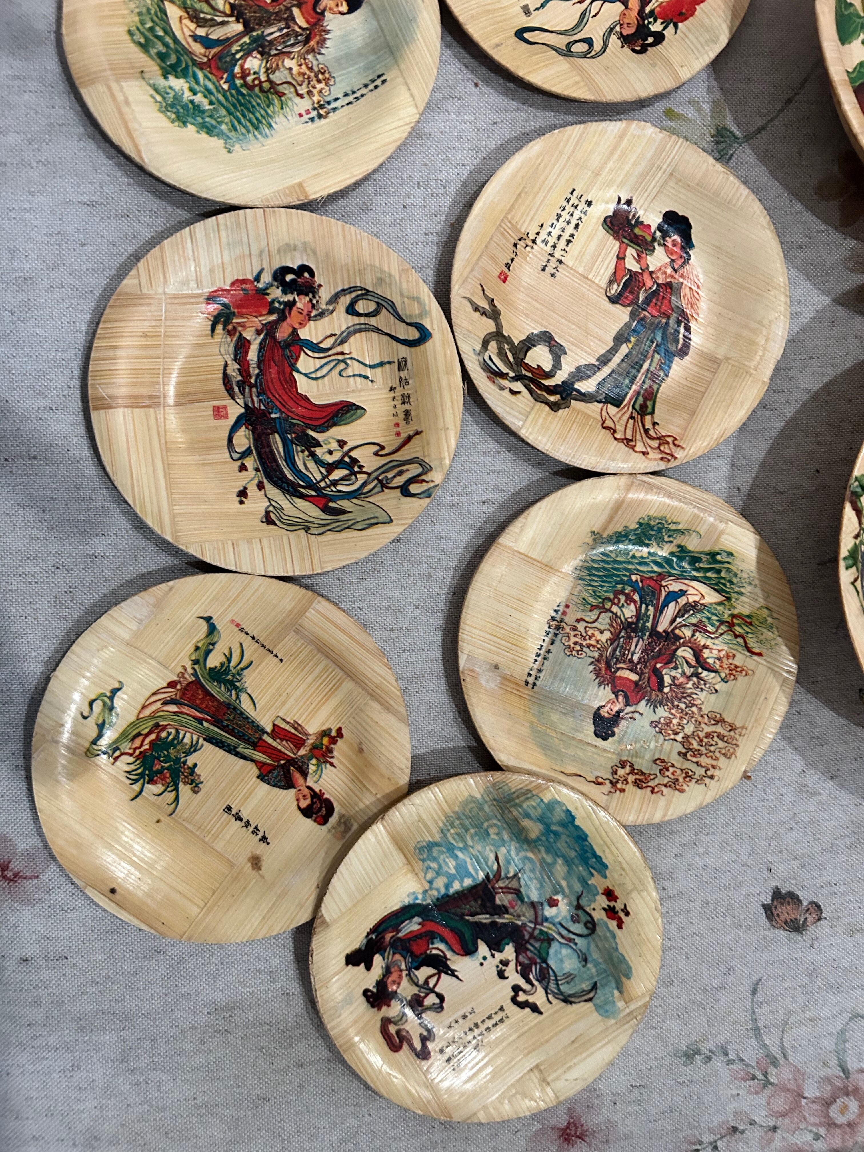 Bamboo coasters and cups