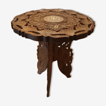 Petite table pliante bois birmanie
