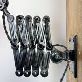 Black Industrial Bauhaus Scissor Wall Lamp from Kaiser Idell, 1930s
