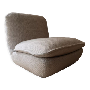 Chauffeuse en tissu laine esprit