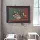 Toile huile fleurs 110x80 cm